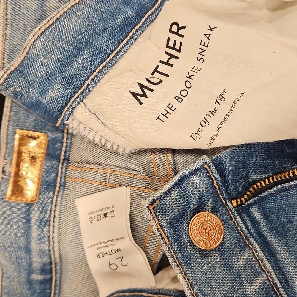 ๐MOTHER๐ The Bookie Sneak Jeans ~ Eye Of The Tiger 29 NWOT - Picture 16 of 16